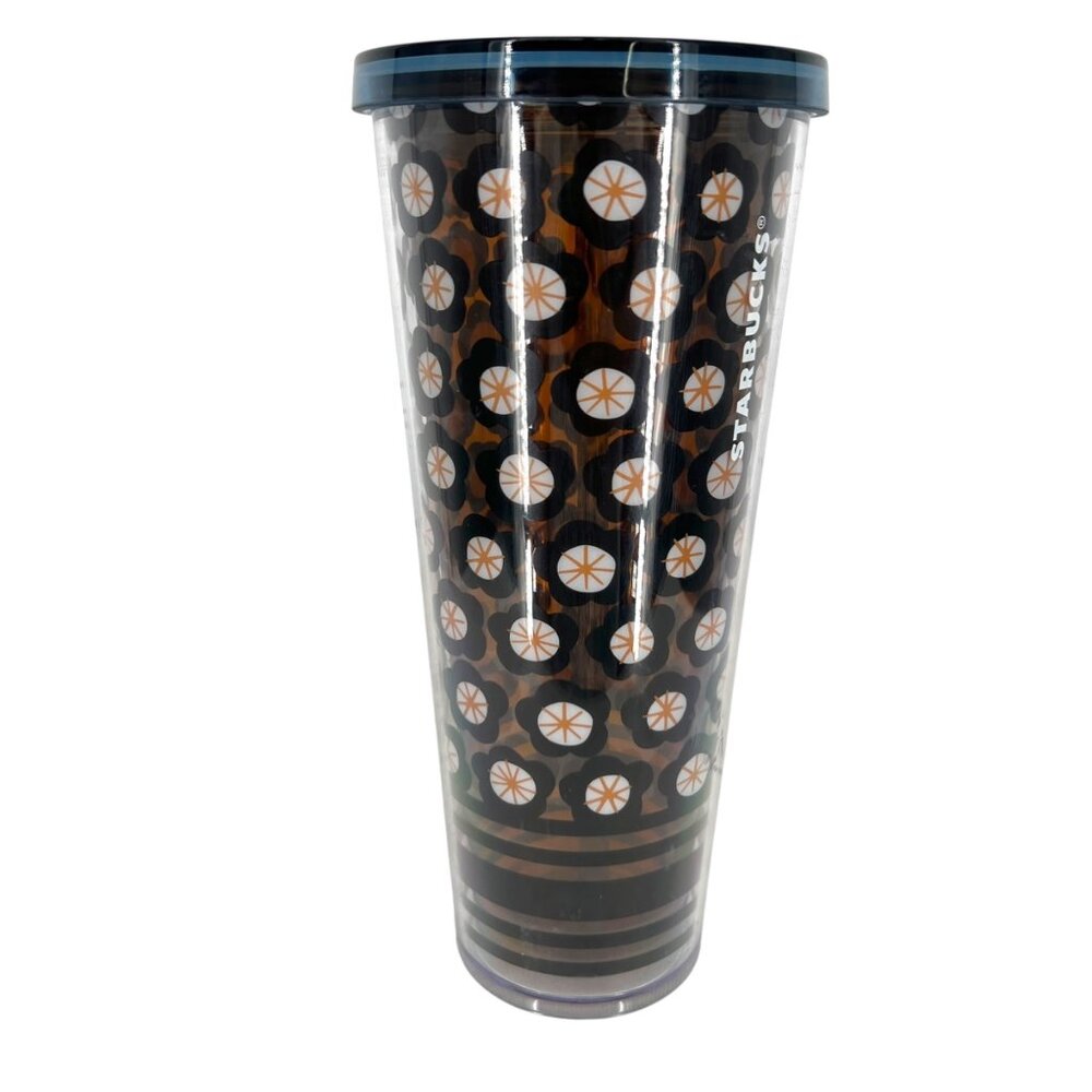 Starbucks Cherry Blossom Reusable Cold Cup 24 Oz BPA-Free Plastic With Lid Straw